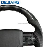 Volant en cuir en fibre de carbone de forme D de haute qualité fourni par l'usine DEJIANG pour Corolla Land Cruiser GR Prado