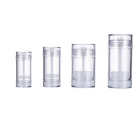 Cosmétiques – Contenant vide transparent rond pour déodorant en gel 30ml 50ml 75ml 15g – Tube torsadé à remplissage par le bas – Vente en gros