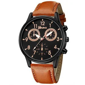 Simple business men's watch imitate three eyelids with men's wrist watch gift
