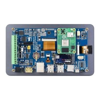 Carte d'extension Waveshare Raspberry Pi CM4 avec caméra, écran tactile 7 pouces, kit tout-en-un, boîtier en alliage d'aluminium CM4-DISP-BASE-7A