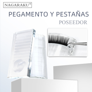 <span class=keywords><strong>NAGARAKU</strong></span> Soporte de <span class=keywords><strong>pegamento</strong></span> para pestañas adhesivo de maquillaje paleta de <span class=keywords><strong>pegamento</strong></span> soporte de <span class=keywords><strong>pegamento</strong></span> transparente - Product Image 1