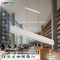 Projecteur linéaire LED commercial UGR9 anti-éblouissement 3 CCT, orientable haut/bas, dimmable, pour entrepôt, usine, salle d'exposition, style moderne minimaliste résidentiel