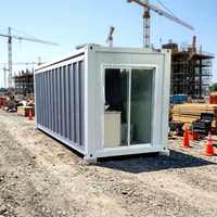 Nouvelles maisons préfabriquées en conteneurs de style moderne, résistantes aux tremblements de terre et au vent, alimentées à l'énergie solaire, de la marque HS, à prix abordable, garantie 1 an pour bureau