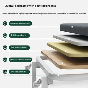 Складная кровать HS HSYZC090: идеальное решение для офиса, обеденного перерыва, отдыха дома. Односпальная, компактная, портативная, простая в использовании. - Product Image 4