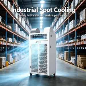 Industrial Portable Air <b>Cooler</b> 31,000 BTU R-410A Refrigerant Commercial Mobile <b>AC</b> with Adjustable Air Outlet 220V Cooling System - Product Image 6