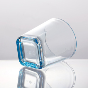Jarra de Cerveza Acrílica Azul Transparente, Estilo Simple, Vaso para Beber de 350 ml, Vaso de Plástico Moderno y Minimalista para Agua y Jugos - Product Image 1