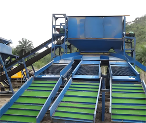 Zimbabwe เครื่องล้างเพชรสีทองสำหรับโรงงานล้างทองมีการฟื้นตัวสูงหน้าจอมือถือแบบ Trommel - Product Image 5