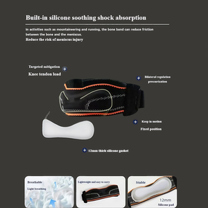 स्पॉट थोक वॉलीबॉल घुटने पैड पैटेलर टेंडन समर्थन स्ट्रैप नायलॉन + स्पैन्डेक्स पेशेवर सुरक्षा जलरोधी घुटने दर्द - Product Image 3