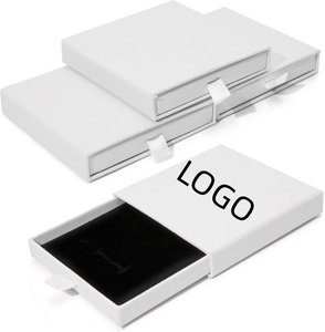 Caja de Joyería Mini con Cajón Deslizante, Hecha a Mano, Ecológica, con Logotipo Personalizado, para Collares, Colgantes, Pulseras, Pendientes y Anillos, Reutilizable - Product Image 1