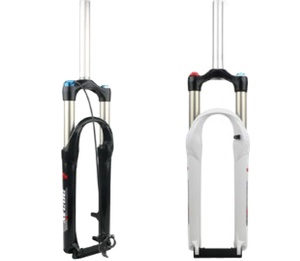 Naviguer fourche de vélo 26 "huile gaz amortisseur fil contrôle fourche avant fil contrôle alliage vélo fourche - Product Image 1