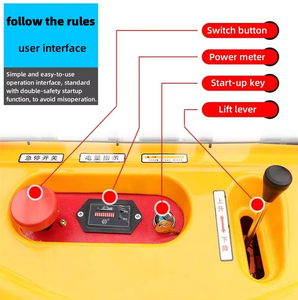Nuevo apilador de palés de elevación eléctrico portátil de 3T y 3000mm de altura, apilador semieléctrico - Product Image 5