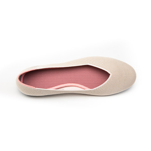 Round Toe Lightweight Slip-on Stretch Mesh Knit Recycled Plastic High Quality Ballet <b>Flat</b> for Women Spring Summer Autumn - Product Image 2