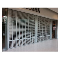 Porte de volet roulant automatique commerciale moderne finie avec grille à distance pour centre commercial