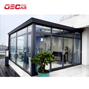 Kỹ thuật đơn giản gấp độc lập lật cửa sổ màn trập rắn nhà sản xuất Hợp kim nhôm bãi đậu xe cửa và cửa sổ mặt trời ROO - Product Image 1