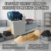 Machine de fabrication de briquettes de biomasse directe usine, extrudeuse de bâtonnets de charbon de bois à partir de sciure et de paille, presse à briquettes de biocarburant