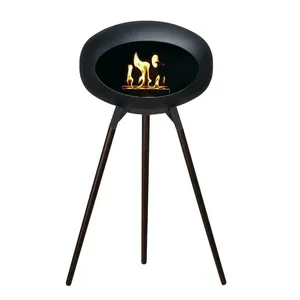 High 32.3''Bioethanol Tripod Fireplace Supported, Adding a Distinctive Style To The Warmth and Ambiance Created By The Fire Dome