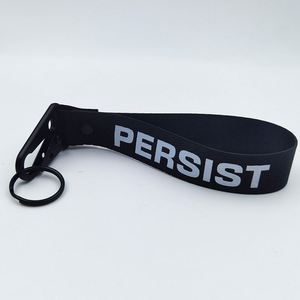 Llaveros personalizados para exteriores con mosquetón resistente, cordón de poliéster tejido y cinta de poliéster cosida para muñeca - Product Image 2