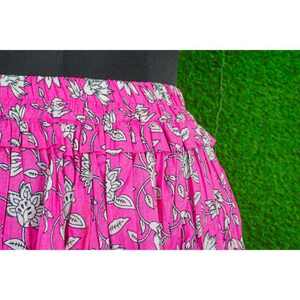 Nouvelle jupe rose, jupes en coton d'été, jupes florales, vêtements ethniques, jupe longue maxi pour femmes, taille personnalisée, prix de gros - Product Image 2