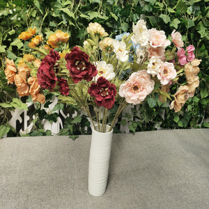 Flores Artificiales Queyiyi, Flor de Peonía de Seda de 30cm-100cm, Decoración para Arco de Boda, Decoración del Hogar - Product Image 1
