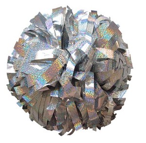 Glanzend Iriserend Metallic Zilver Cheer Pom Poms 6 \ "/8 \" Spirit Accessoires Voor Meisjes Cheerleaders En Dansteam-Evenementen - Product Image 2