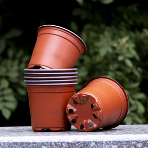 กระถางดอกไม้ดินเผาสองสี5,6 7,8ซม. เส้นผ่าศูนย์กลางด้านบนขนาดเล็กพลาสติก PP รีไซเคิลมีรูระบายน้ำ - Product Image 5