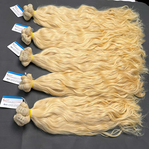 Top produit 613 couleur cheveux russes cuticule aligné Remy vierge vague trame Double Drawn Extensions de cheveux prix d'usine imbattables - Product Image 1