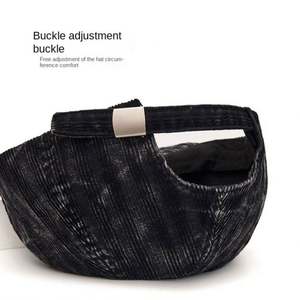 Casquette de baseball vintage japonaise à bord souple en velours côtelé délavé pour hommes et femmes, style urbain et tendance, idéale pour le skate en extérieur en automne - Product Image 4