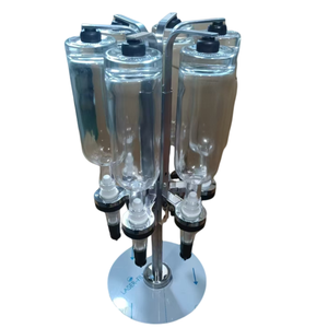 6-chai Nước hoa Dispenser 6 đầu bơm nhà phân phối Rack hiển thị sản phẩm hiển thị và quảng cáo Nước hoa Máy chiết rót - Product Image 1