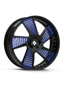 SY-09008 Juego de 2 Ruedas Forjadas Planas de 18 19 20 21 22 23 24 Pulgadas, Diseño de 5 Radios, Aluminio Forjado Cepillado para Automóviles de Pasajeros - Product Image 4