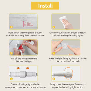 Luces Exteriores Permanentes Inteligentes con Aplicación, Luces RGB IC para Exteriores, Luces LED para Aleros con Resistencia al Agua IP67 - Product Image 3
