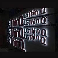Letras de Canal Retroiluminadas Personalizadas Directas de Fábrica, Letrero LED 3D Iluminado, Letras de Acrílico y Metal para Marca Comercial