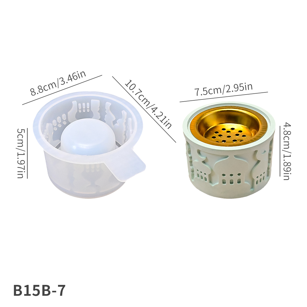 Stampo per Bruciatore di Incenso B15B-7 Bianco