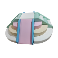 Aire de jeux modulaire intérieure pour enfants, colorée, en PVC sûr, avec piscine à balles et structure d'escalade, pour usage domestique, zone de jeu active