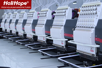 Vente directe usine Holihope Machine à broder industrielle 8 têtes 15 aiguilles pour casquettes