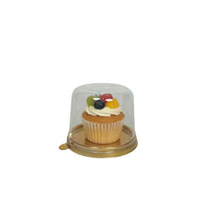Boîte à pâtisserie individuelle en PET, emballage plastique doré exquis pour friandises après le dîner, emballage individuel jetable pour dessert mille-feuille - Product Image 5