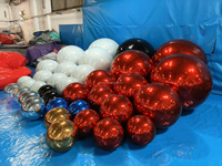 Boules miroir géantes en PVC réutilisables, légères, pour décoration de mariage et fournitures