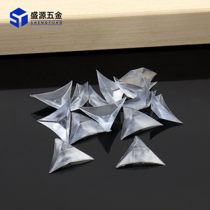 Shengyuan Furniture Felt Pad Transparent Triangular Dustproof Mat Anti Slip For Drawer Cabinet Corner Protection - Product Image 1