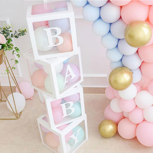 New Ideas Boy Girl Birthday Party Decoration Diy Balloon Paper Boxes Transparent Balloon Box
