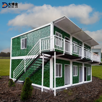 Villa Modulaire Préfabriquée en Acier à 2 Étages Démontable et Personnalisable, Maison Conteneur Relocalisable avec Panneaux Sandwich pour Hôpital
