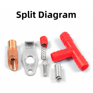 Coniglio di rame capezzolo coniglio automatico capezzolo bevitore piccolo animale acqua bevitore con connettore a tre vie - Product Image 5