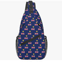 Sac bandoulière unisexe tendance avec motif drapeau nigérian personnalisé, sac de poitrine de voyage extérieur, vente en gros