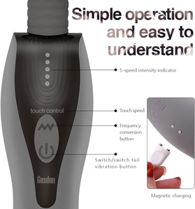 Hai đầu gentlemanly AV Stick Vibrator cảm ứng tính năng nữ masturbator citoral liếm g-spot Vibrator - Product Image 4