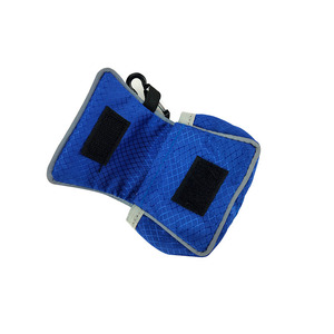 Sacs à déjections pour animaux de compagnie portables, en tissu Oxford bleu, avec clip mousqueton, pour l'élimination des déchets de chien, rangement compact, utilisation en voyage - Product Image 3
