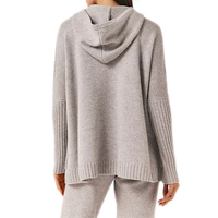 Vente en gros Sweat à capuche personnalisé de couleur unie Jogging Bas de pantalon Loungewear Sweatsuit 2 Pc 100% Ensemble de pulls pour femmes en laine et cachemire