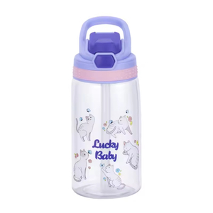 480ml BPA Free Food Grade PC Children's Bottle Cartoon Design Leak-Proof Lid Dishwasher Safe Strap <b>Tea</b> <b>Infuser</b> Outdoor Use - Product Image 3