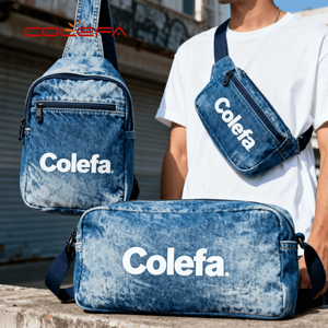 Borsa a <span class=keywords><strong>Tracolla</strong></span> in Denim di Alta Qualità per Ragazzi, Nuova Borsa Monospalla Alla Moda per Uomo - Product Image 4