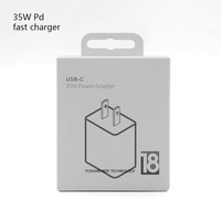 Adaptor Daya Pengisi Daya Cepat USB-C GaN 35W PD dengan Colokan UK US EU untuk Ponsel Tablet Harga Grosir Pengisi Daya Ponsel