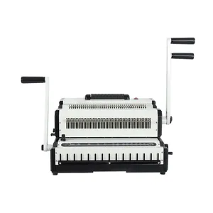 SW2500A multiuso 2 in 1 raccoglitore per libri a pettine a strisce 25 fogli rilegatrice manuale per libri a filo per ufficio