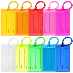 <span class=keywords><strong>Étiquette</strong></span>s de <span class=keywords><strong>bagage</strong></span> en PVC colorées et imperméables en gros – Identificateurs de nom pour valises de voyage, <span class=keywords><strong>étiquette</strong></span>s d'identification de bagages pour sacs à dos et cadeaux - Product Image 1