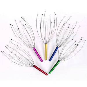 Custom Plastic Handle Octopus Relax Hair Scalp Scratch Claw <b>Tool</b> Metal Head <b>Massager</b> - Product Image 2